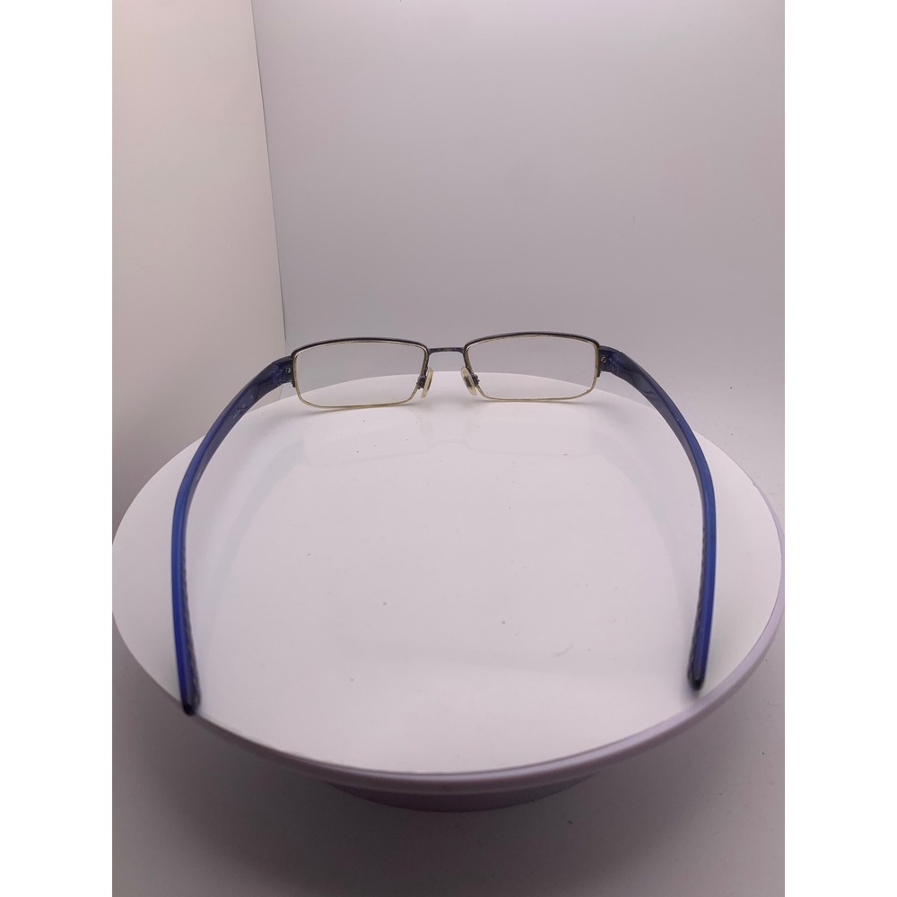 Nike 8064 409 Blue Semi Rimless Rectangular Glasses 52-18-145 Unisex Frames Only - Picture 3 of 8
